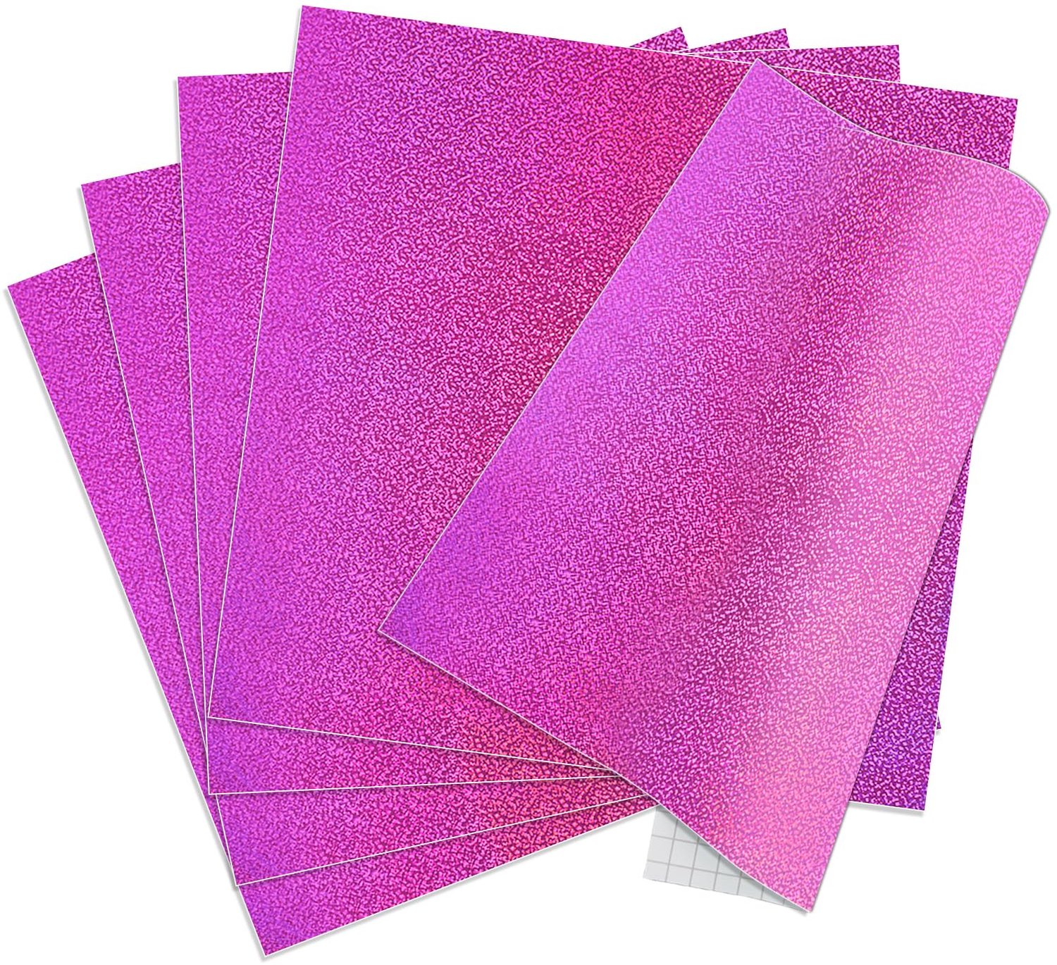 Zelfklevende Glitter Plotterfolie in Paars voor Creatieve Projecten