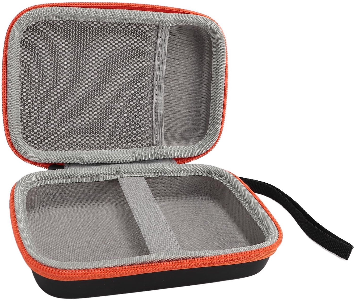 Opbergkoffer Schokbestendig - Draagbare Gameconsole - Reistas - EVA/PU Materiaal - Zwart/Oranje - Inclusief Trekkoord - Gameconsole Tas