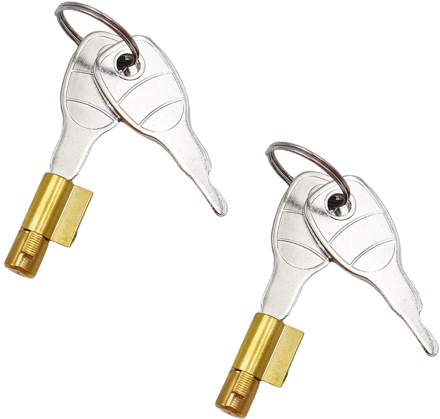 2 Stuks Trailer Slot met 4 Sleutels voor Diefstalbeveiliging