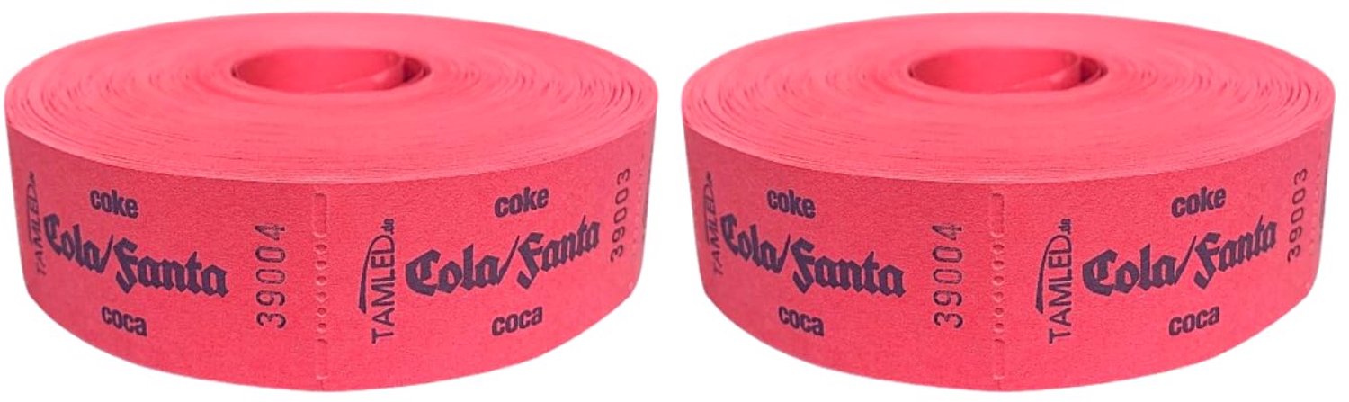 Bonroll Cola/Fanta - 2 Rollen van 1000 Afscheuren