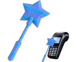 Toverstaf Stervormig - 3D-geprint - Magisch Accessoire - Contactloze Betaling - Ergonomische Handgreep - Lichtgewicht Materialen - Kaarthouder
