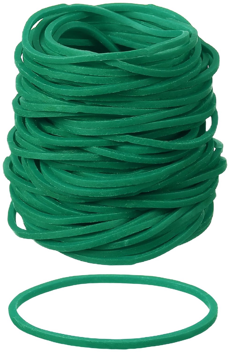 Set van 500 Groene Rubber Bands voor Kantoor en Opslag