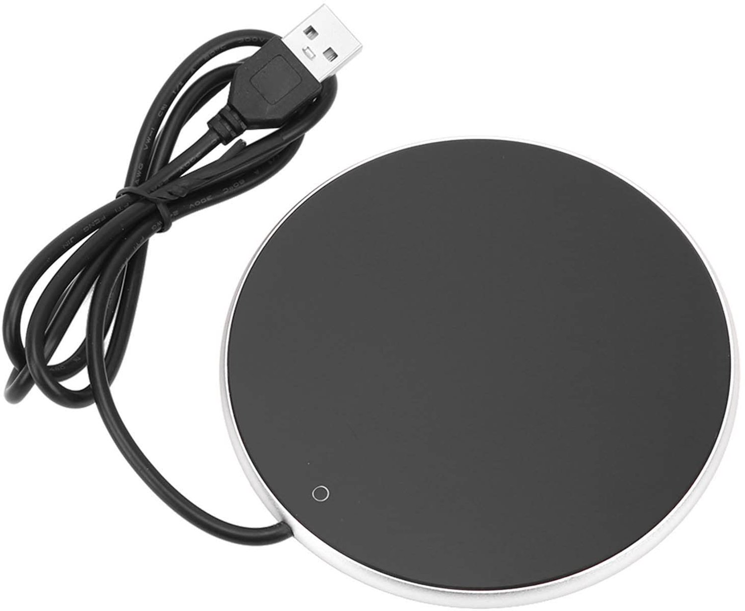 USB-bekerwarmer - Slimme aanraakschakelaar - Intelligente constante temperatuur - Zilver - Voor warme dranken - Geschikt voor koffie en thee