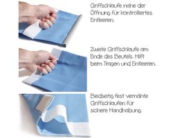 herbruikbare filterzak | Stofzuigerzak voor nat- en droogstofzuigers + industriële stofzuigers (20 liter // Zakopening 65 mm voor bijv. + + + + +