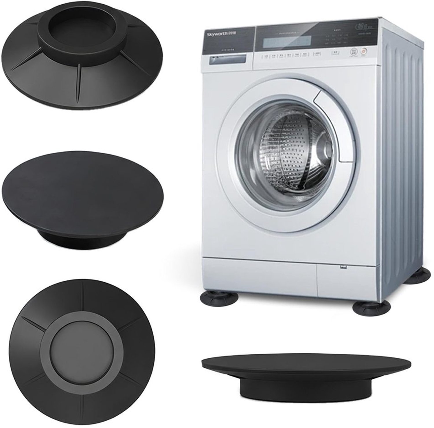 Antivibratie Voeten voor Wasmachines, Set van 4