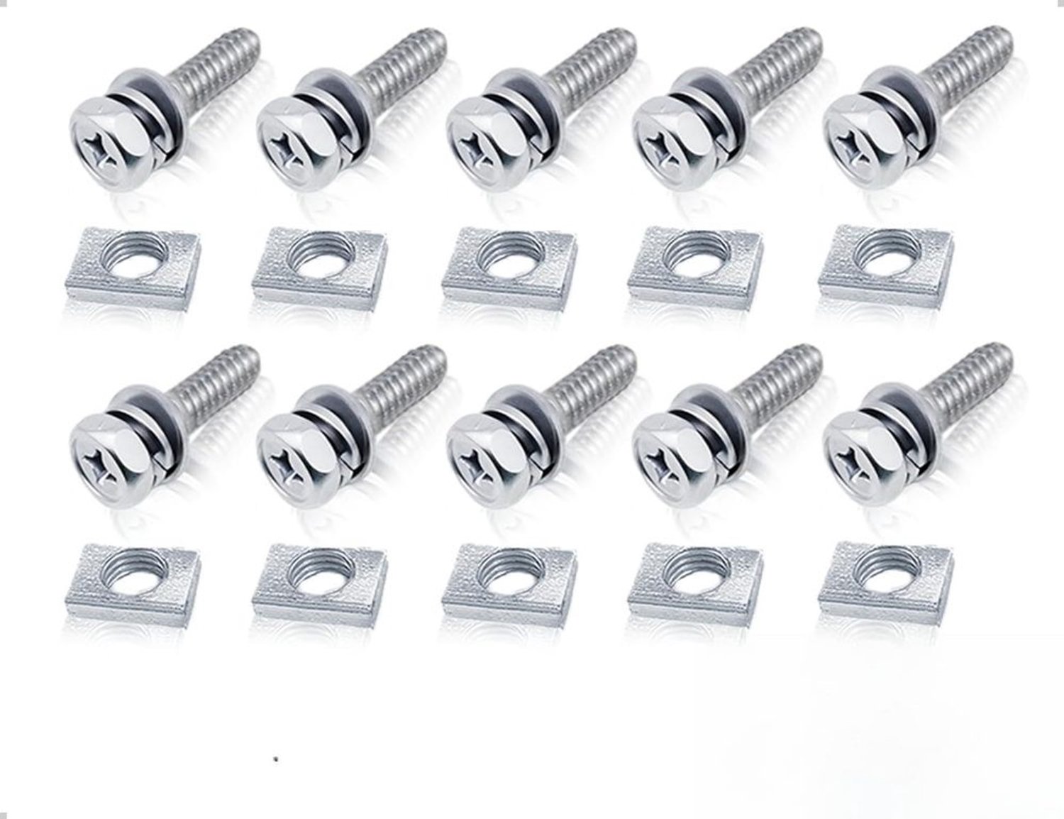 20 Schroefmoeren voor Motorfiets en Scooter - Roestvrij Stalen Accessoires