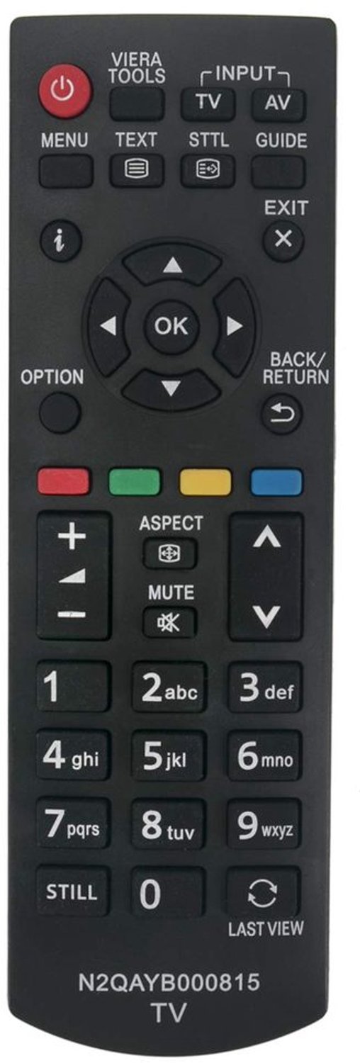 Afstandsbediening voor Panasonic Televisies