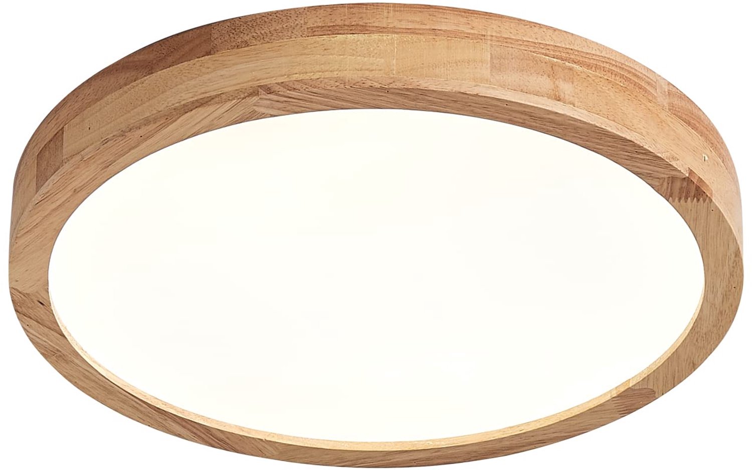 Dimbare Houten LED Plafondlamp 40cm