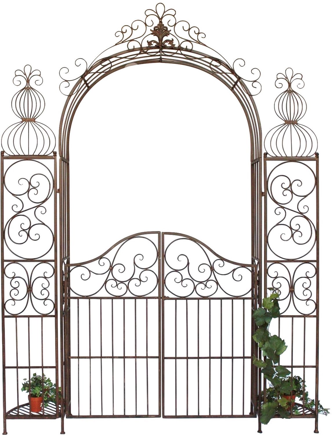 Rozenboog met metalen poort - Antiek - 265 x 190 cm