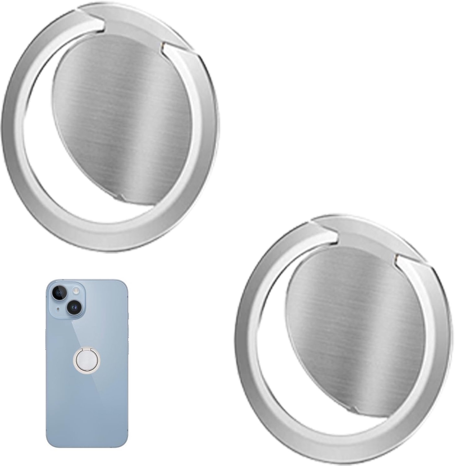 Set van 2 Mobiele Telefoon Ringhouders met 360° Rotatie