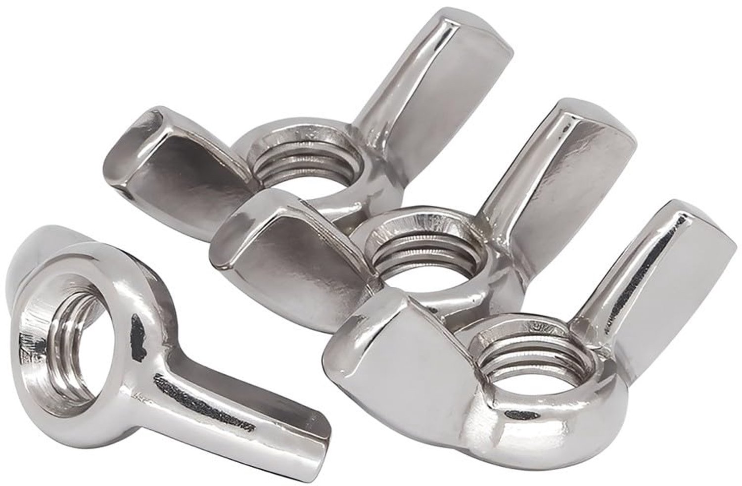 10 Stuks Roestvrijstalen Wing Nuts M5 voor Handmatige Bevestiging