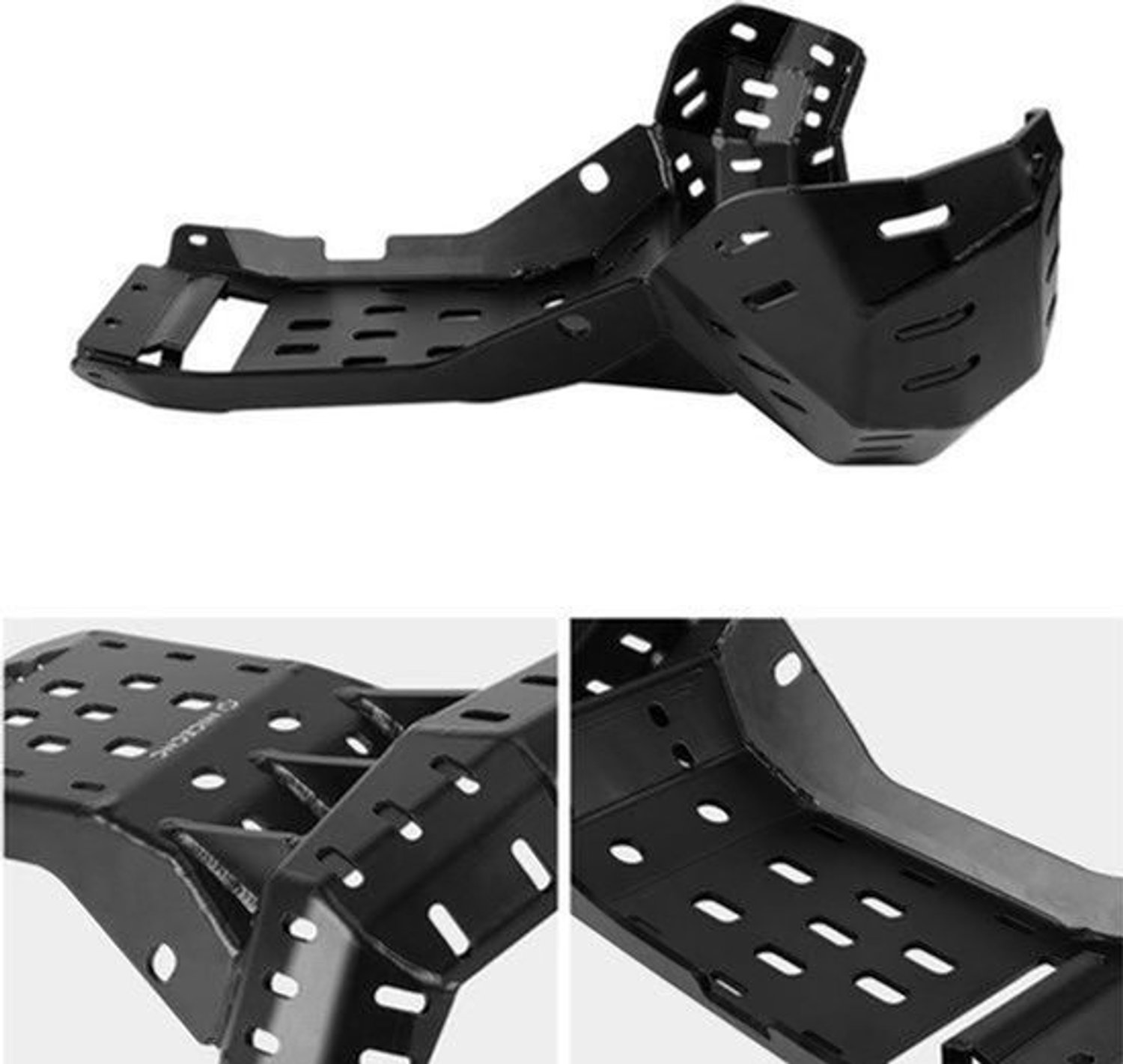 Skidplate Met Pijpbescherming Zwart - 5052 Aluminium - 2,7 Kg - Voor GasGas EC 300 250 2024 2025 2026 - Motorfiets Bescherming