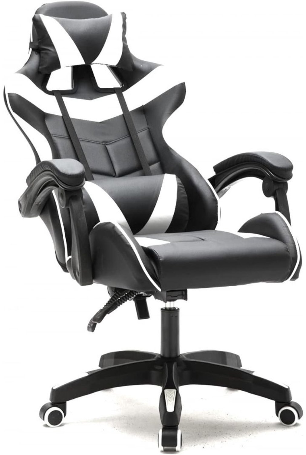 Ergonomische Bureaustoel - Bureaustoelen Voor Volwassenen en Kinderen - Gaming Stoel - Chair - Zwart/Wit