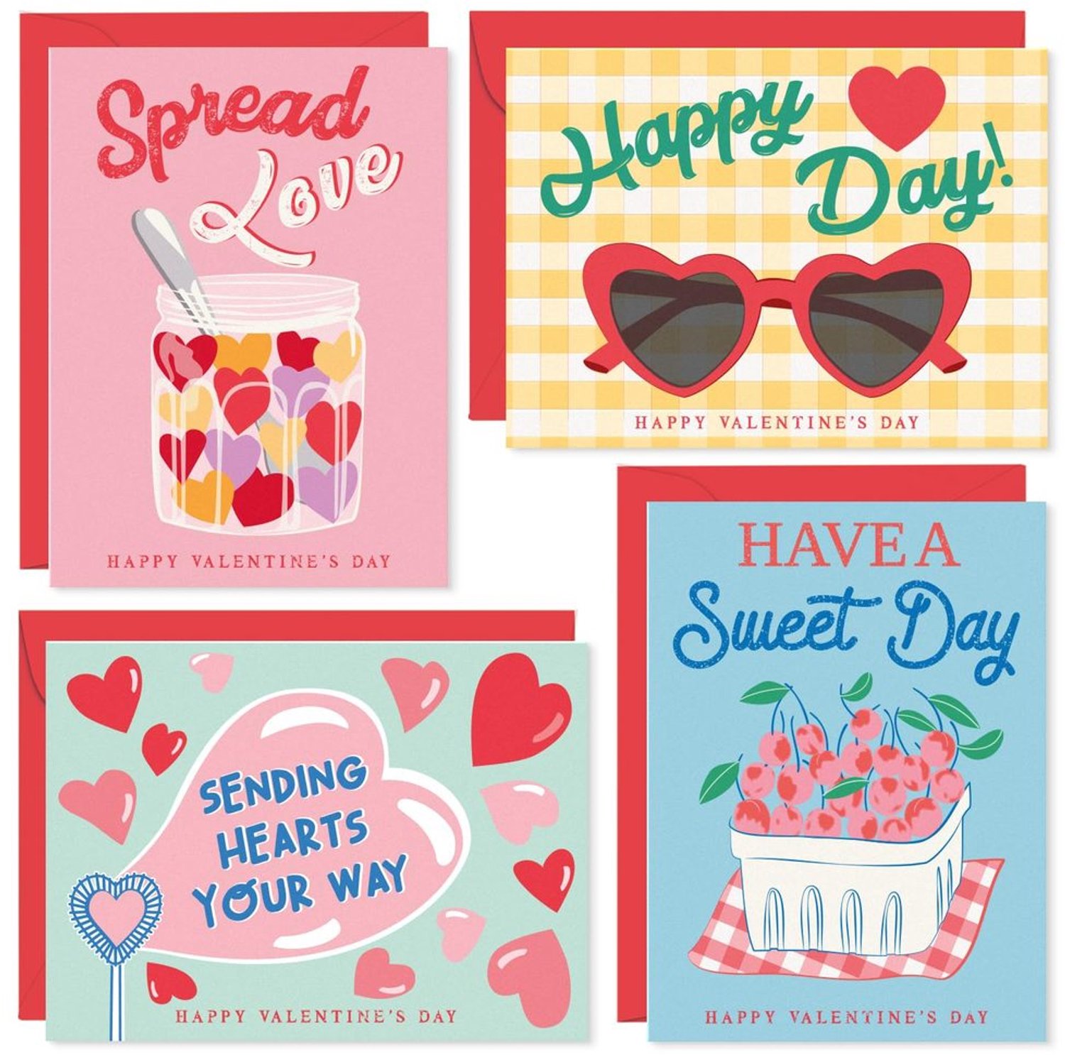 Set van 24 Valentijnskaarten met Enveloppen - Perfect voor Familie en Vrienden