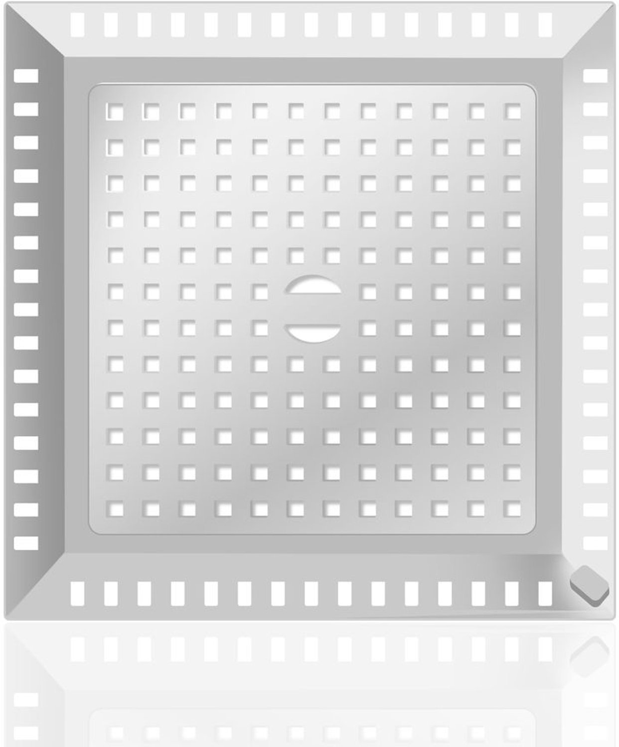 RVS Doucheputje met Haarstrainer voor Badkamer
