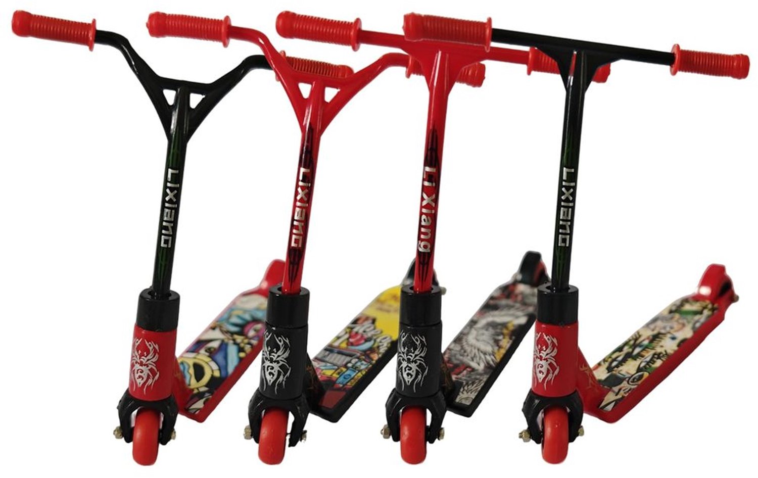 Set van 4 Mini Skateboards voor Kinderen Rood