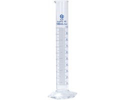 Maatcilinder - 100 ml - Borosilicaatglas - Transparant