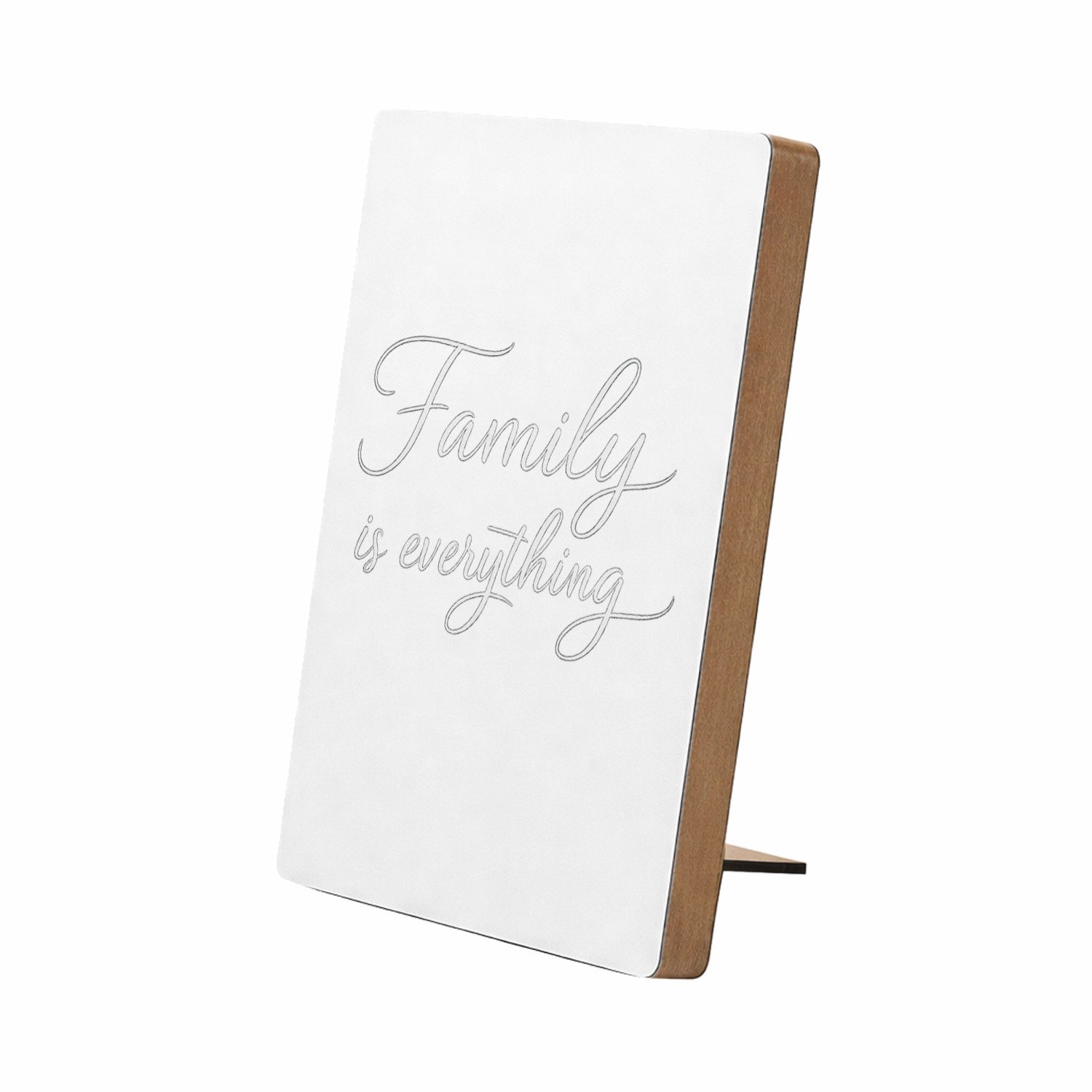Mr Cadeautjes Glasframe/MDF 12,7 x 17,8 - design Persoonlijke liefdevolle titel in een rustige, minimalistisc | cadeau Wit