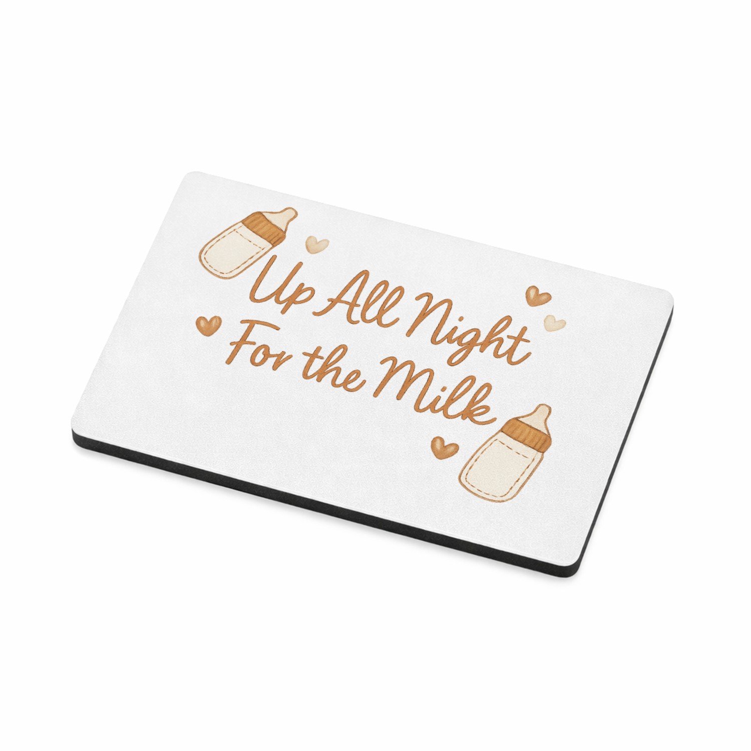 Mr Cadeautjes MDF magnetische fotolijst 7,5 x 5 - design Een zachte, grappige slogan rond slaapgebrek in een vergelij | cadeau Wit