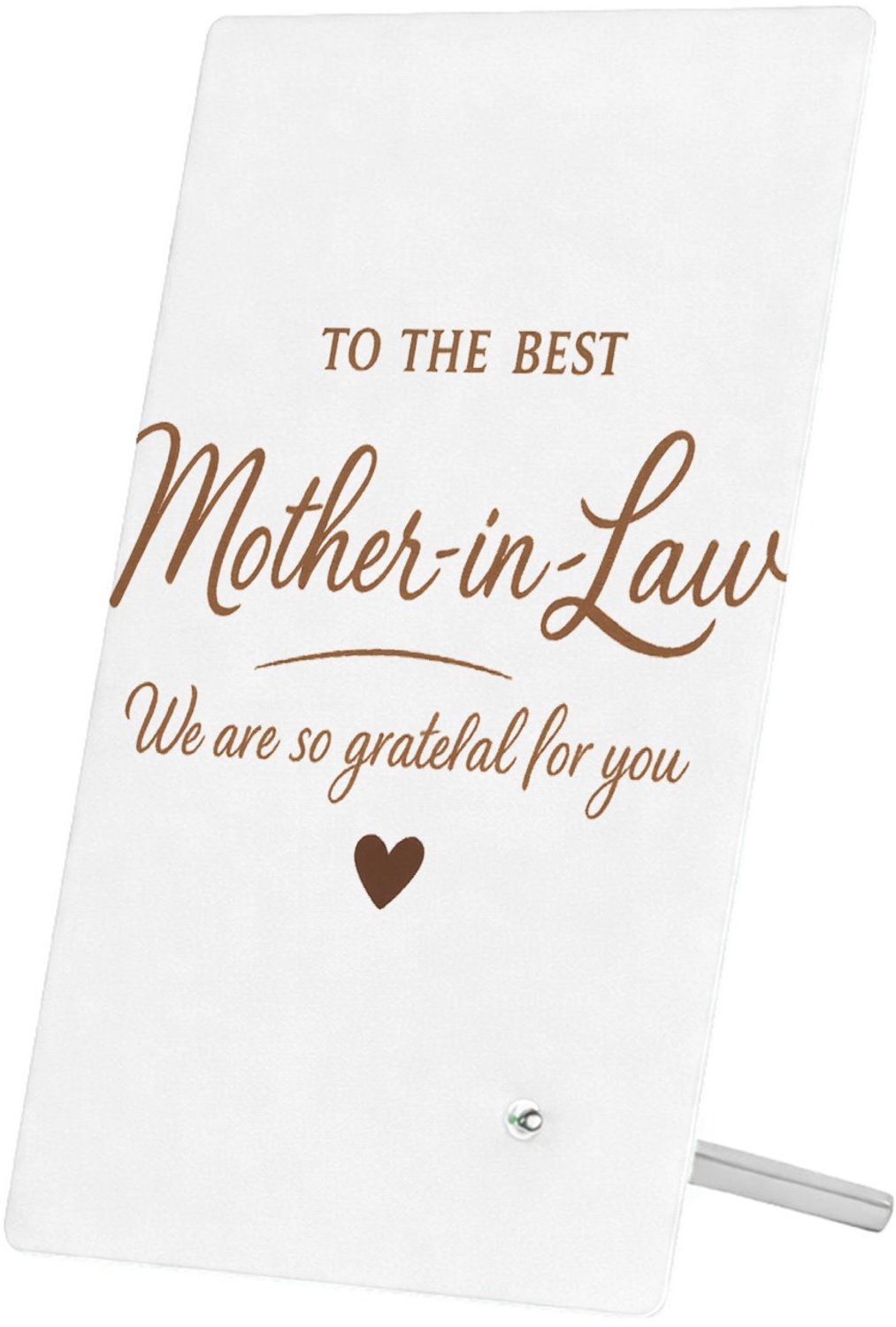 Mr Cadeautjes Glasframe 11 x 16 - design Een warme typografische cadeauboodschap voor een andere fami | cadeau Wit