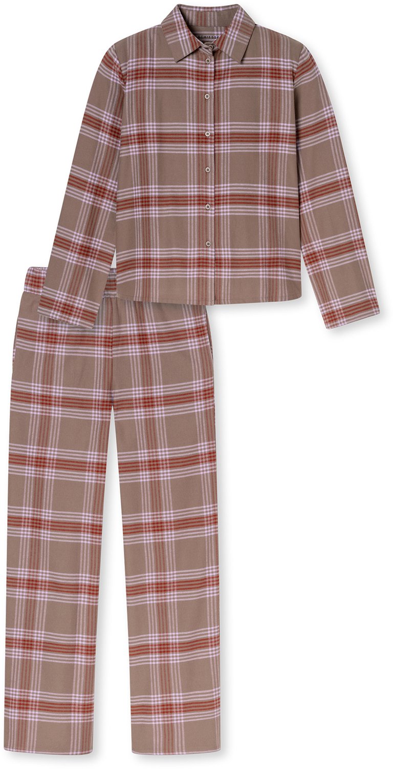 Schiesser flanellen dames pyjama met knoopsluiting - Ruit - Selected! Premium - 40 Schiesser flanellen dames pyjama met knoopsluiting - Ruit - Selected! Premium - 40