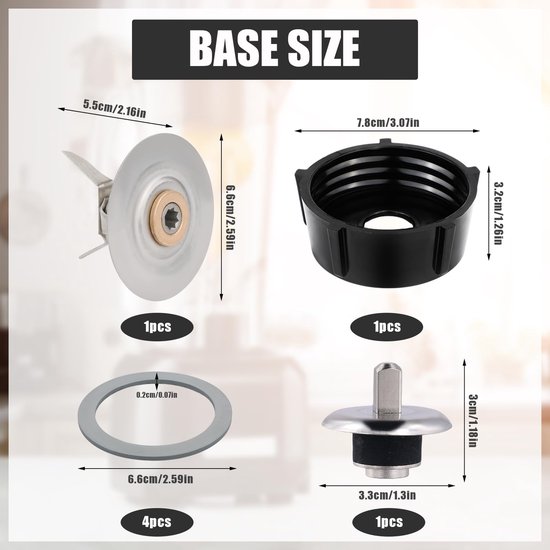 Blenderaccessoireset - 7 Delig - Vervangende Onderdelen — afbeelding 2