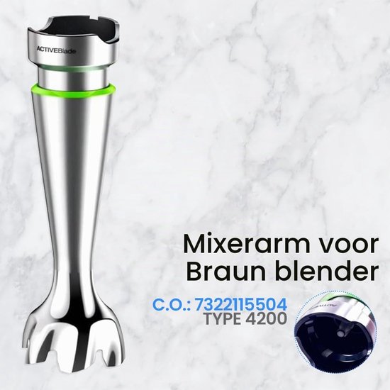 Mixerstaaf - Roestvrij staal - 18 cm - Vaatwasserbestendig — afbeelding 3