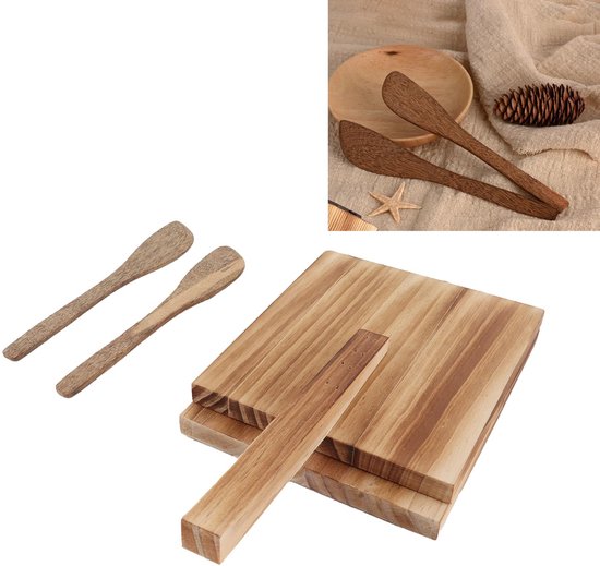 Tortillapers - Houten handvat - Antislip - Veelzijdig — afbeelding 4