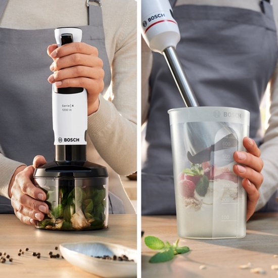 Bosch MSM4W820 blender Staafmixer 1200 W Wit, Zwart van Bosch — afbeelding 2
