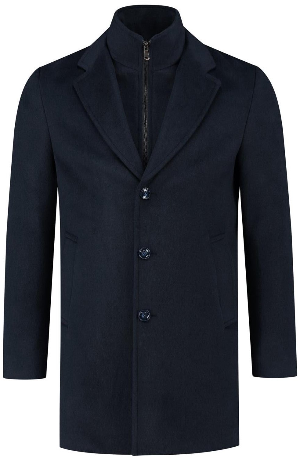 GENTS - Coat windvanger - Polyblend - Blauw - Maat 58/58