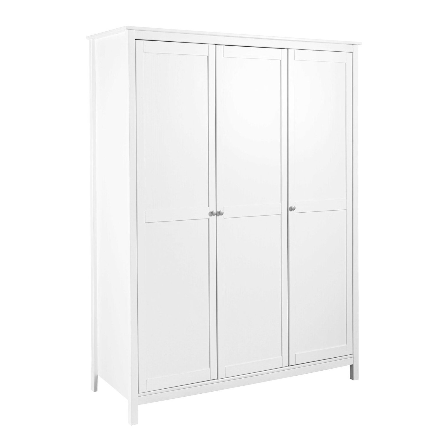 Furnilux Chilly Home kledingkast 3 deuren, wit massief grenenhout