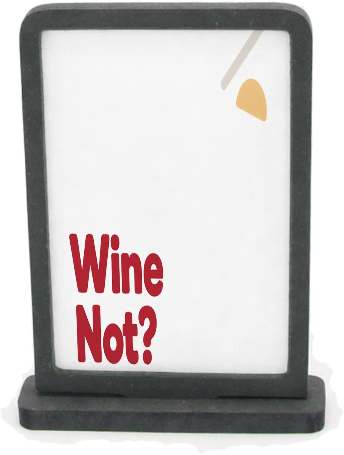 Mr Cadeautjes Houten fotolijst rechthoek met MDF inleg - design Een minimalistische quote op een rustige achtergrond met een | cadeau Wit