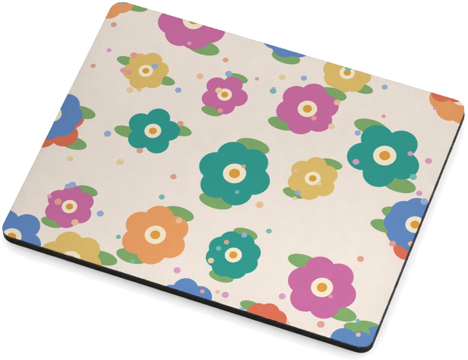 Mr Cadeautjes MDF magnetische fotolijst 9 x 7 - design Bloemenveld | cadeau Wit