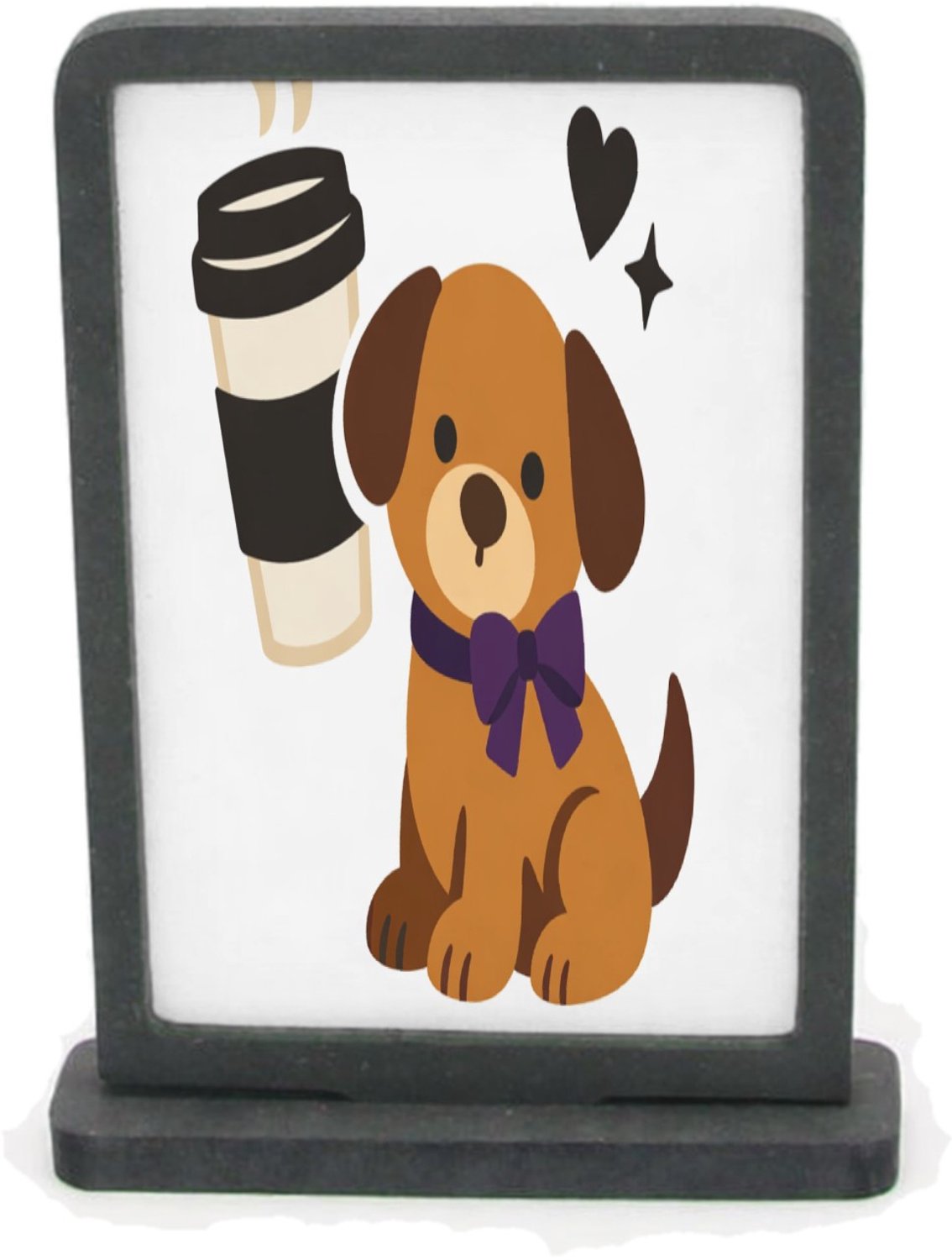 Mr Cadeautjes Houten fotolijst rechthoek met MDF inleg - design Cadeauprint rond een alledaagse luxe met een minimalistische | cadeau Wit