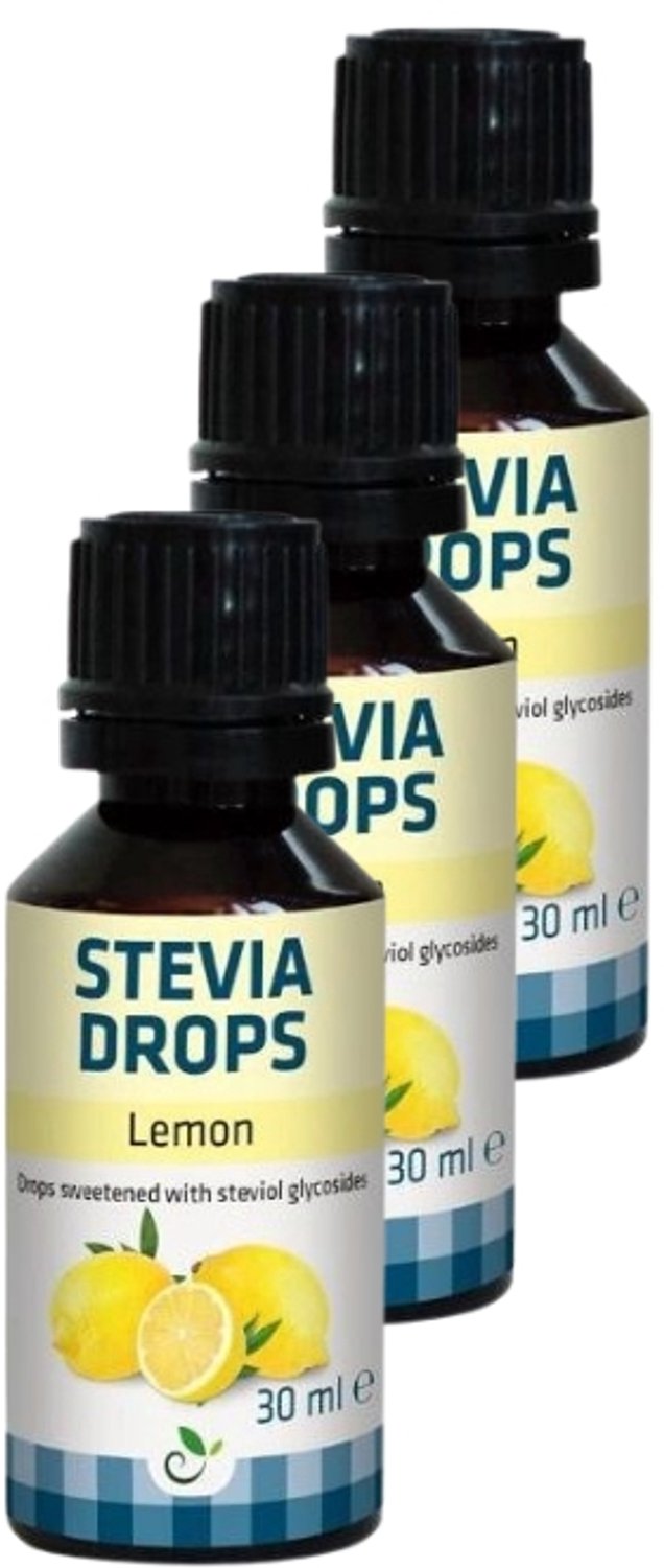Sukrin | Stevia Drops | Citroen | 3 stuks | 3 x 30 ml