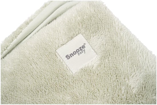 Snoozebaby Verschoonmatje - Opvouwbare mat voor onderweg 0-2 jaar - Zachte teddy - Olive Green — afbeelding 2