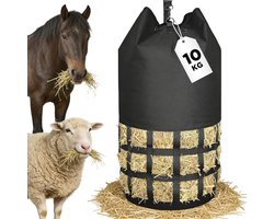 Fijnmazig hooinet voor paarden, XXL hooinet met 10 kg vulgewicht, robuust en ideaal voor stal, paddock en transport