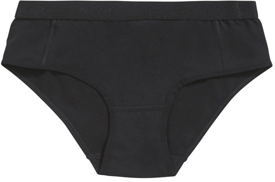 Zwarte slip met elastische tailleband voorzien van ten Cate logo.