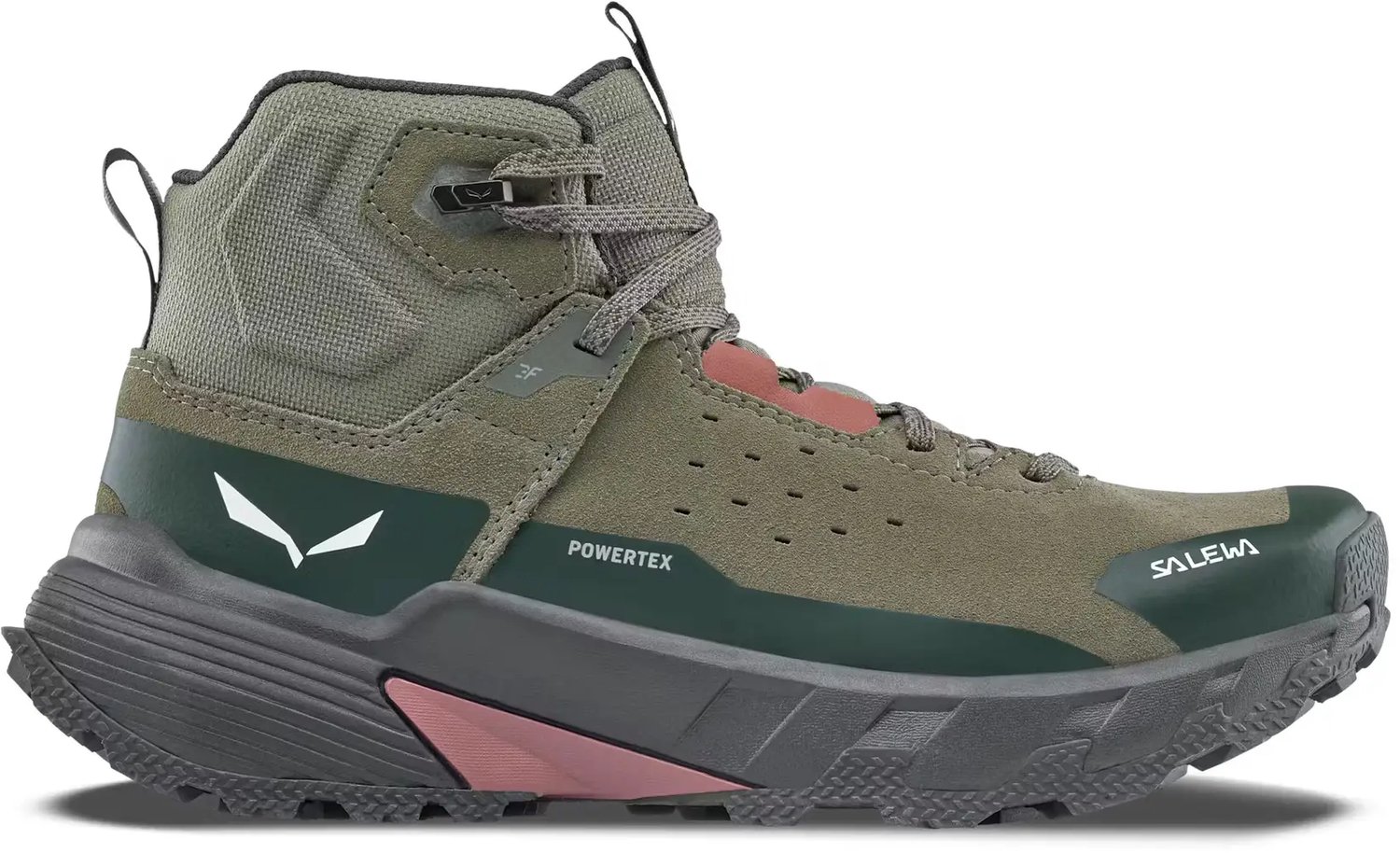 Wandel schoenen dames Salewa Pedroc Leather ID Ptx Groen