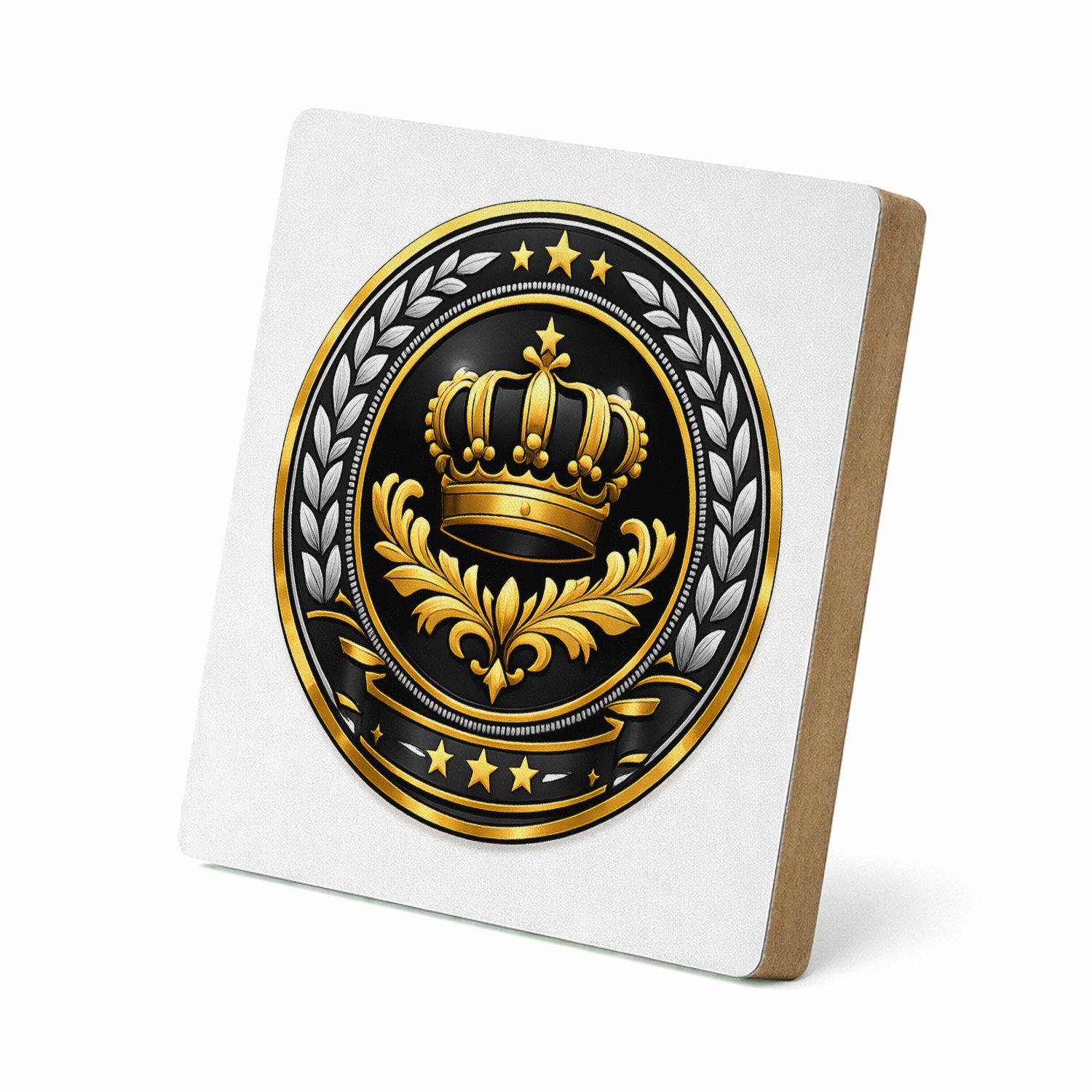 Mr Cadeautjes MDF staande fotolijst 15,2 x 15,2 - design Koninklijk compliment voor een andere rol binnen het gezin | cadeau Wit