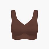 cfab - Comfort Minimizer Rugondersteunende BH - Bruin - XL - BH Zonder Beugel Voorgevormd - Ondergoed - Naadlos