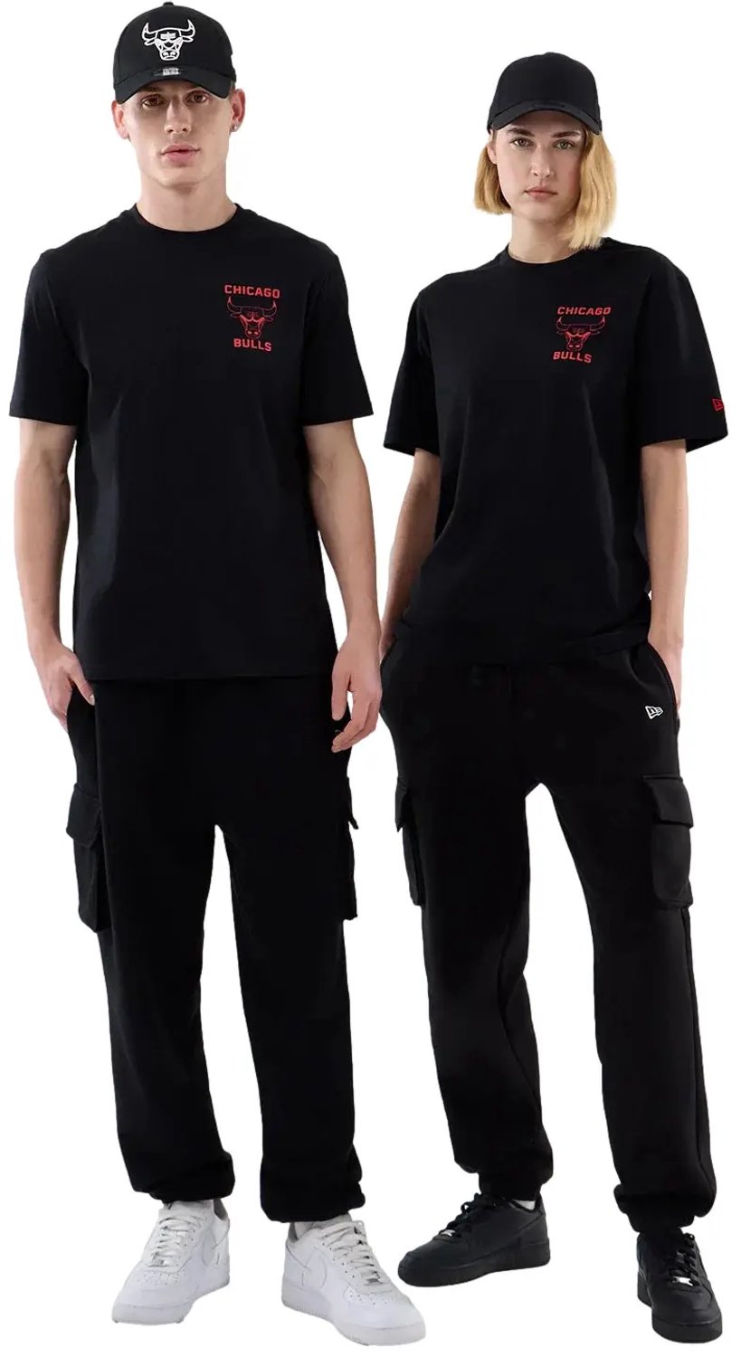 T-shirt Chicago Bulls New Era NBA Regular Zwart