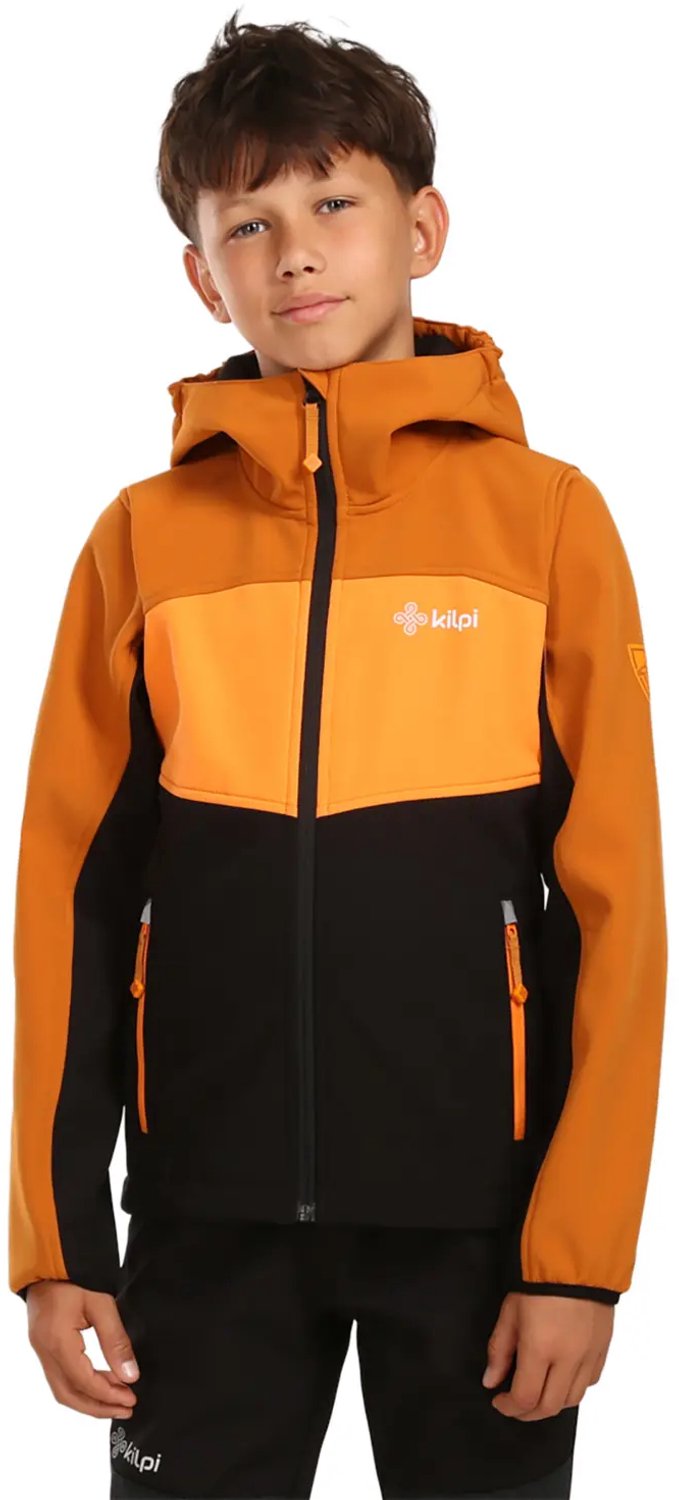 Kinderen wand jacket met capuchon Kilpi Ravio Oranje