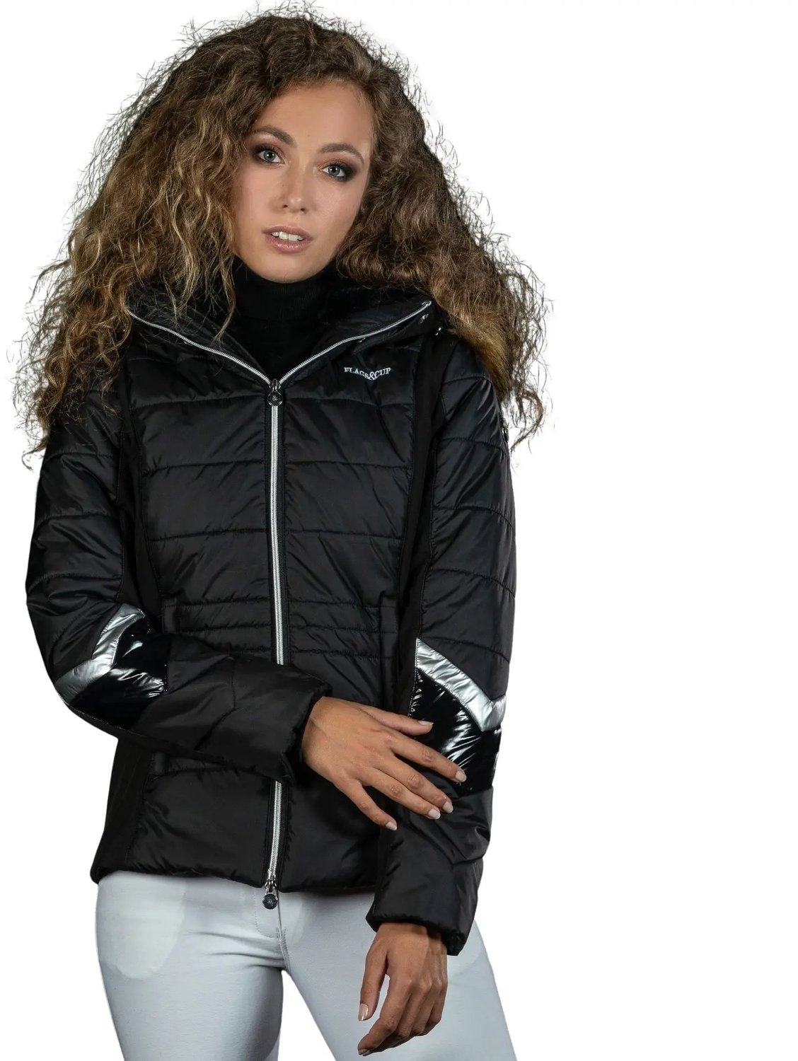 Technisch damesjack Flags&Cup Norola Zwart