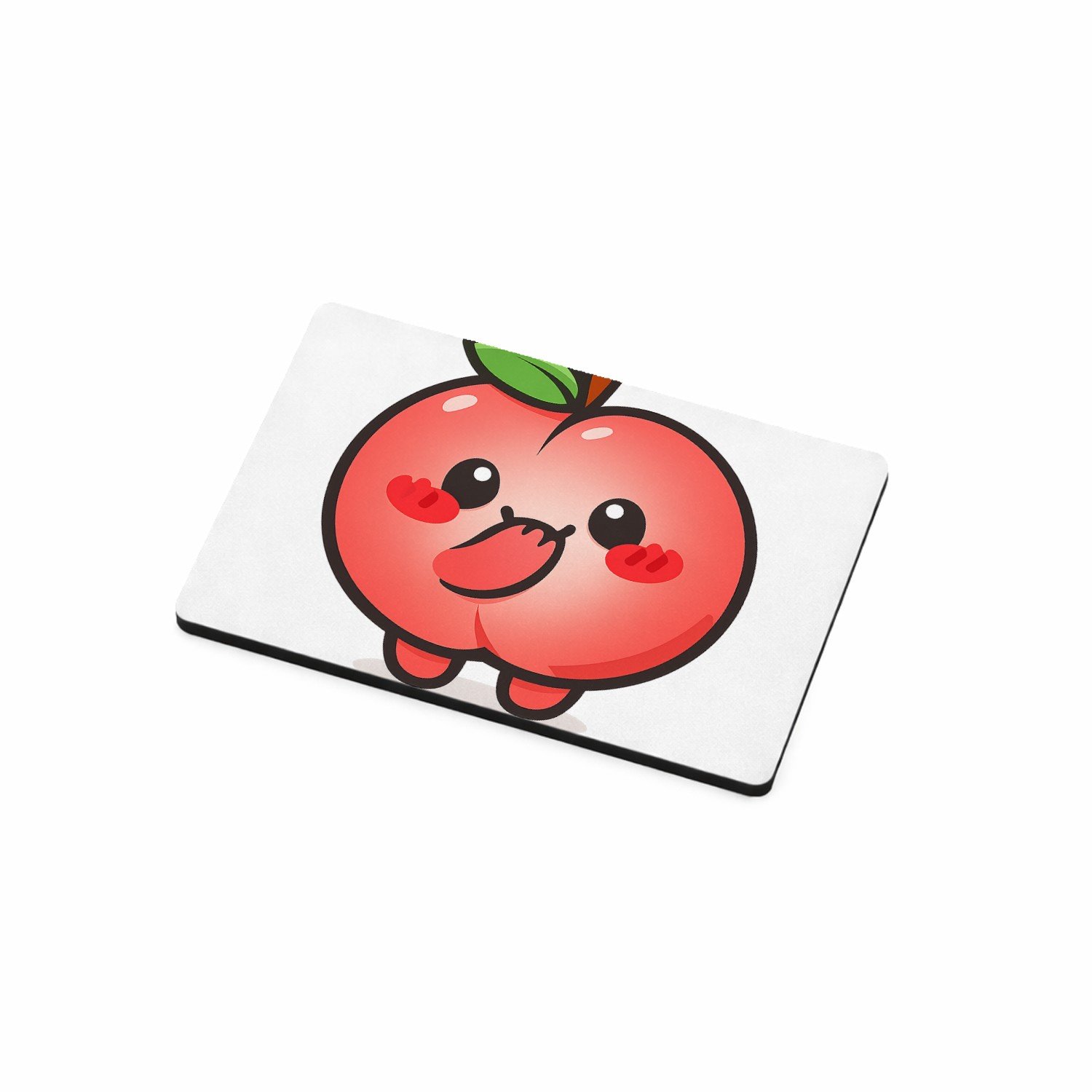 Mr Cadeautjes MDF magnetische fotolijst 7,5 x 5 - design Een schattige maar een tikje brutale fruitfiguur met een ver | cadeau Wit