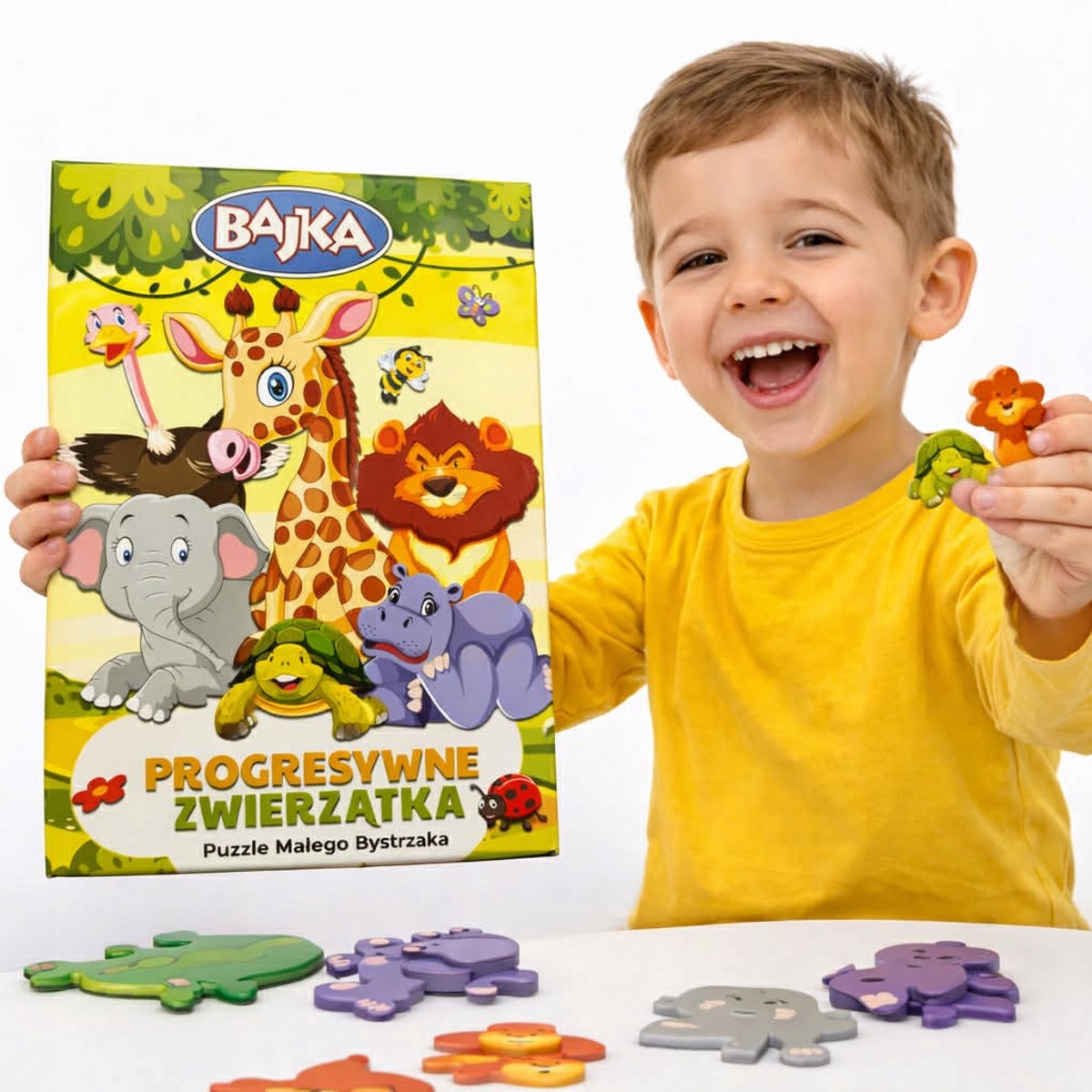 Educatieve Puzzels Progressieve Dieren 6, 12, 20 Stukjes