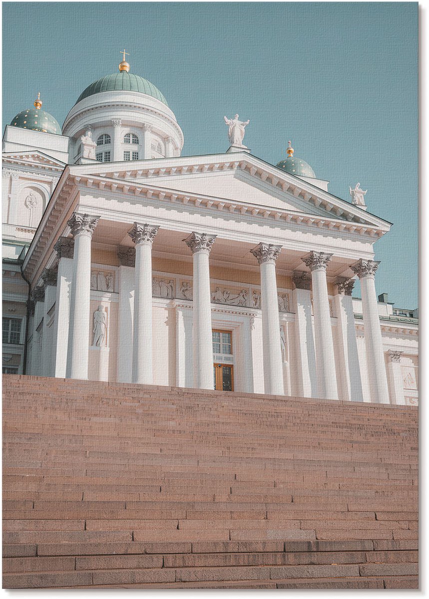 Tulup Polycanvas Poster - Architectonisch Monument, Fotografie - A4 - Wit Kunst - Rechthoek - Kunstposter - Woonkamer, Slaapkamer, Kantoor - Klassiek