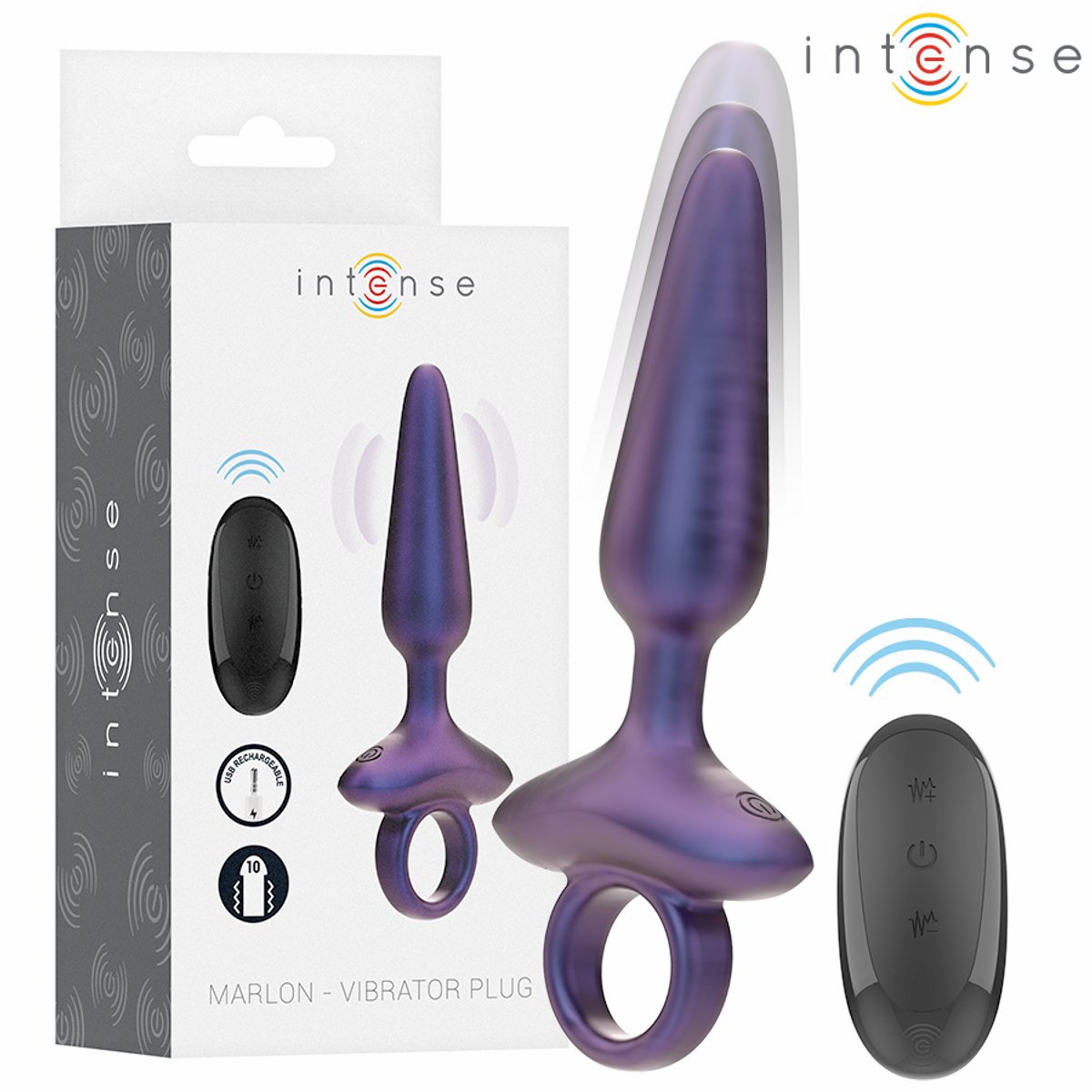 INTENSE - MARLON VIBRERENDE ANAL PLUG MODEL 4 AFSTANDSBEDIENING | VIBRATOR | BUTTPLUG | VIBRERENDE BUTTPLUG | SEKSSPEELTJES VOOR KOPPELS | SEKSSPEELTJES VOOR VROUWEN | SEX TOYS VOOR VROUWEN | SEKSSPEELTJES VOOR KOPPELS | ANAL PLUG | VIBRERENDE ANAL