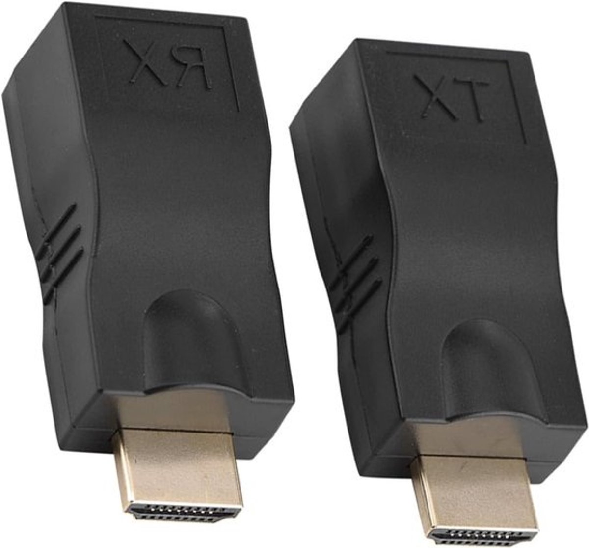 Signaal Extender - Video Converter - Verlengen Beeldkwaliteit - Verliesvrije Overdracht - 30 Meter - Zwart