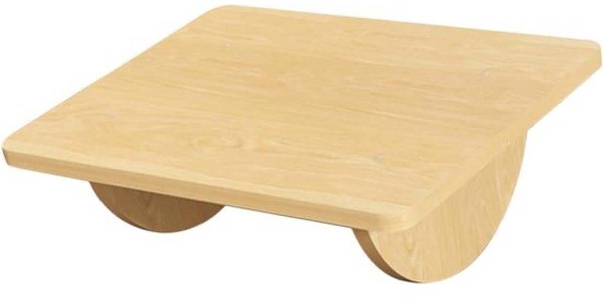 Ergonomische voetensteun - Schommelplank - Comfortabel werken - 180 graden rotatie - 40 x 30 cm - Houtkleur